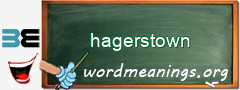 WordMeaning blackboard for hagerstown